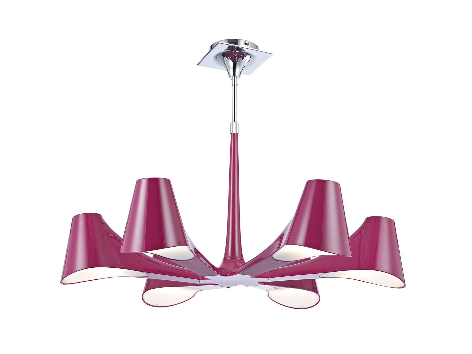 Ora Gloss Purple Ceiling Lights Mantra Multi Arm Fittings